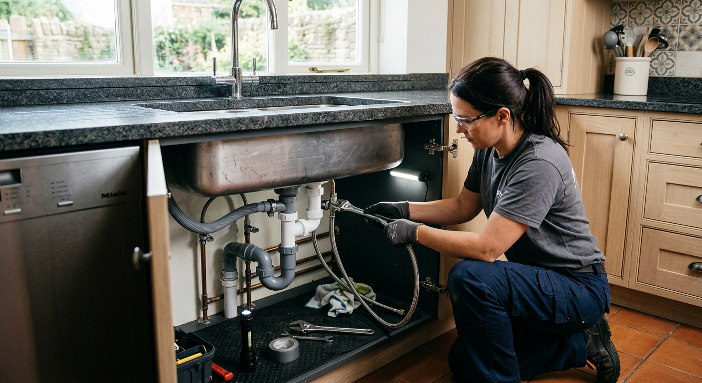 Installation plomberie cuisine avec pose d'évier à Moissy-Cramayel